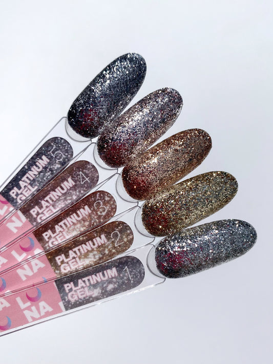 Platinum Gel Nagelglitter Nr. 3 5ml
